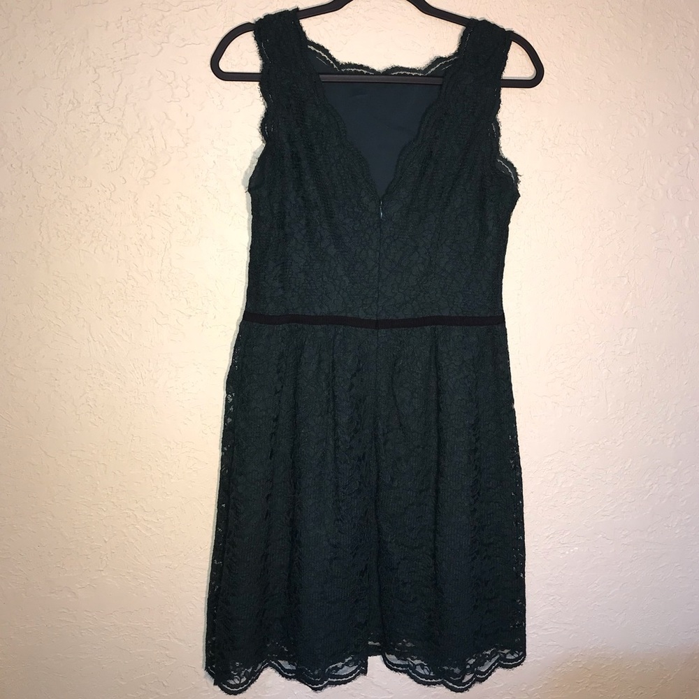 Ann Taylor Loft Dark Green Lace Dress - Picture 6 of 9